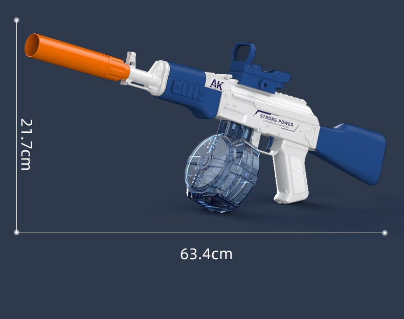 Electric AK47 Water Gun – Drum Ammo, Auto-Spray Blaster