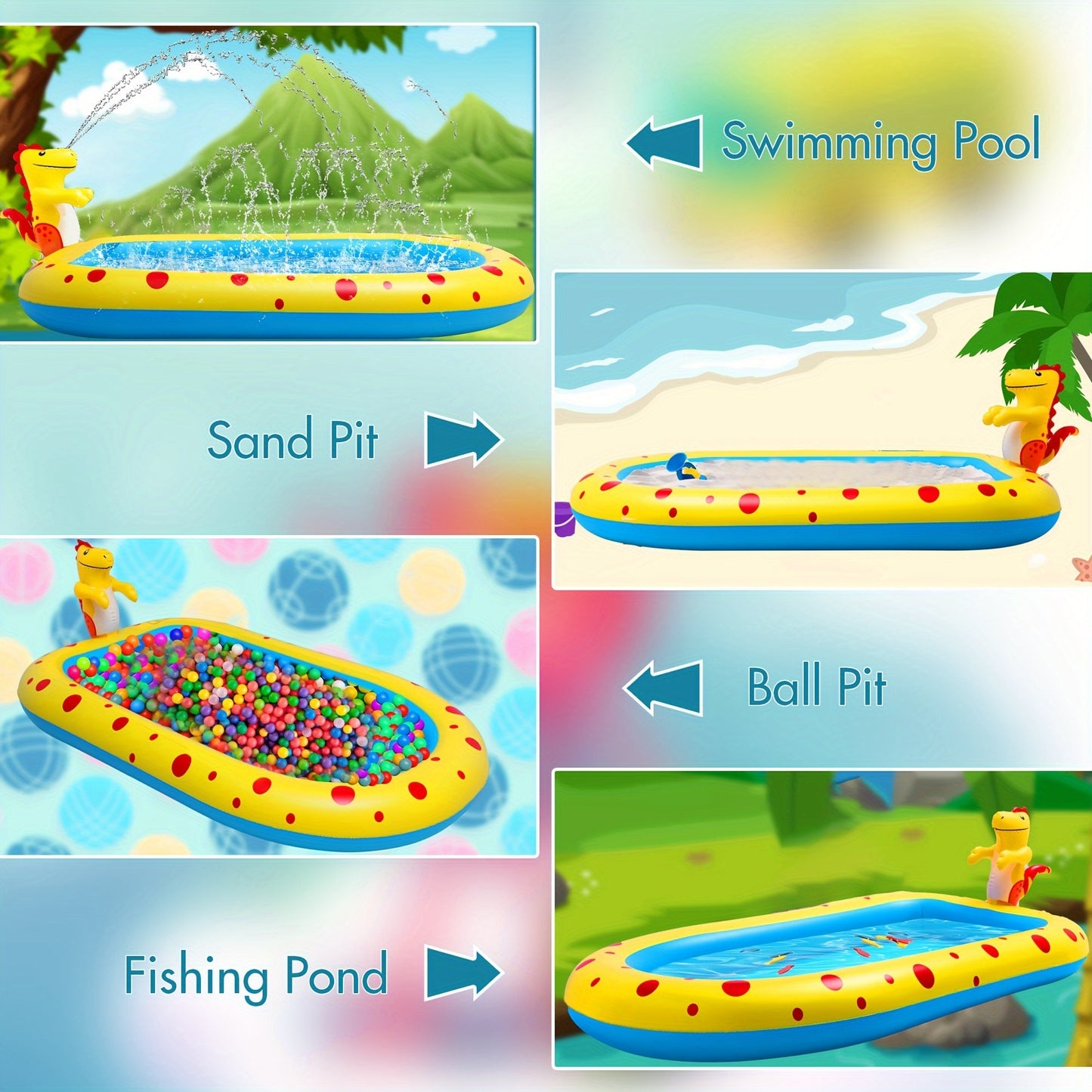 Inflatable Water Sprinkler Pad – Summer Splash Toy for Kids