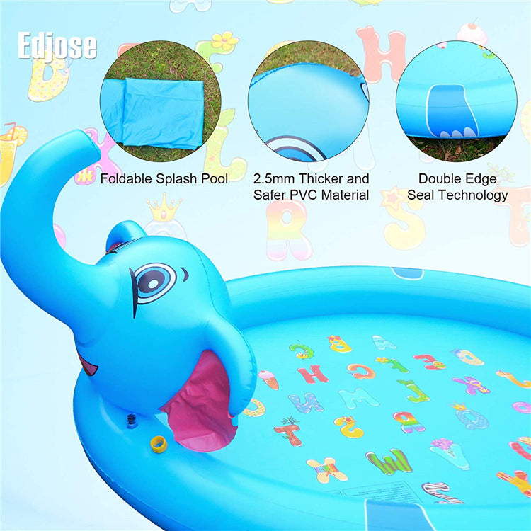 Elephant Water Sprinkler Pad – Giant Splash Fun for Kids & Toddlers