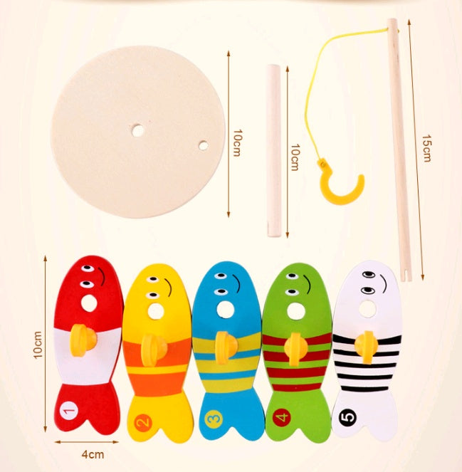 Wooden Fishing Game for Kids 🎣 | Montessori Water Play