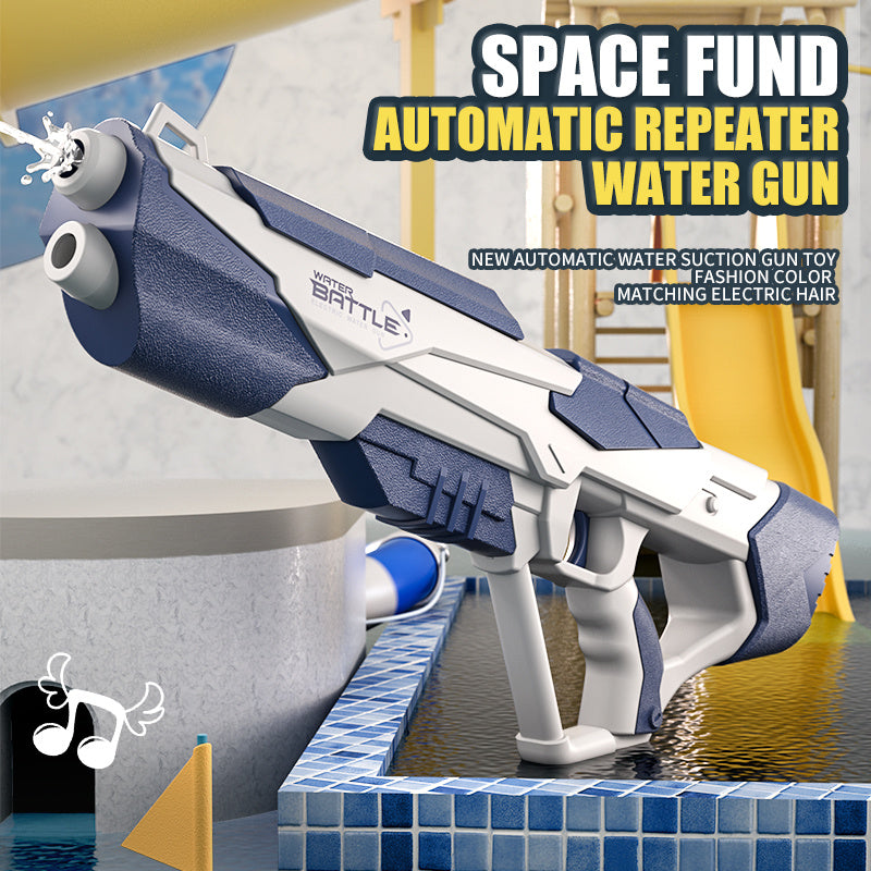 Electric rechargeable water gun for kids – high capacity water blaster for outdoor summer play