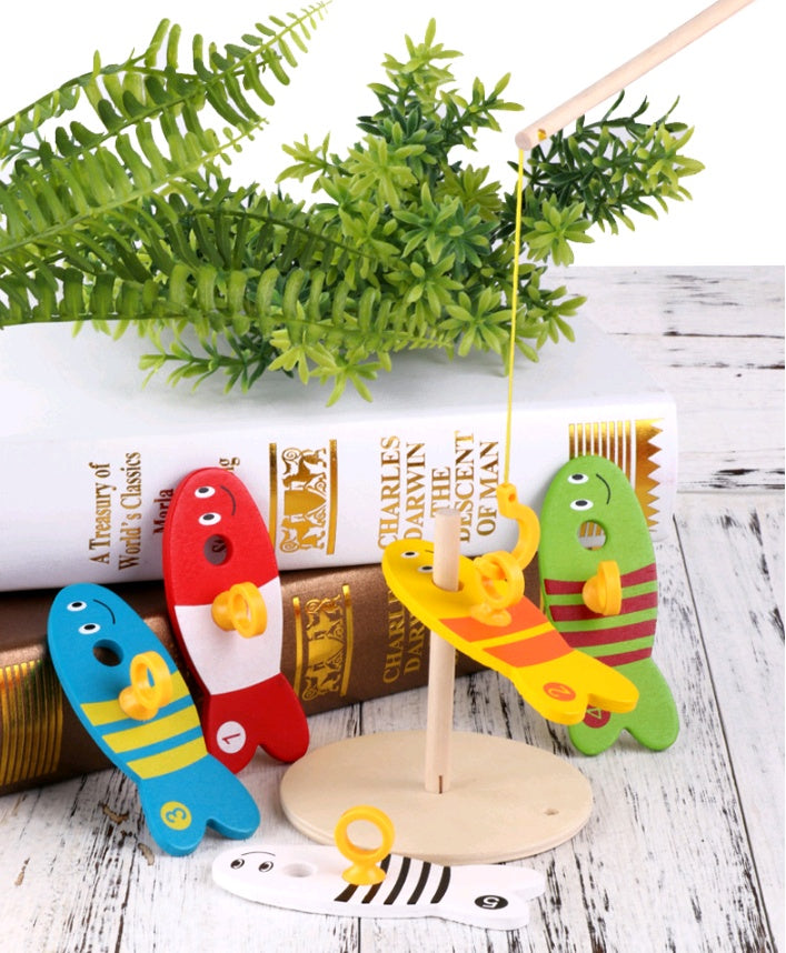 Wooden Fishing Game for Kids 🎣 | Montessori Water Play