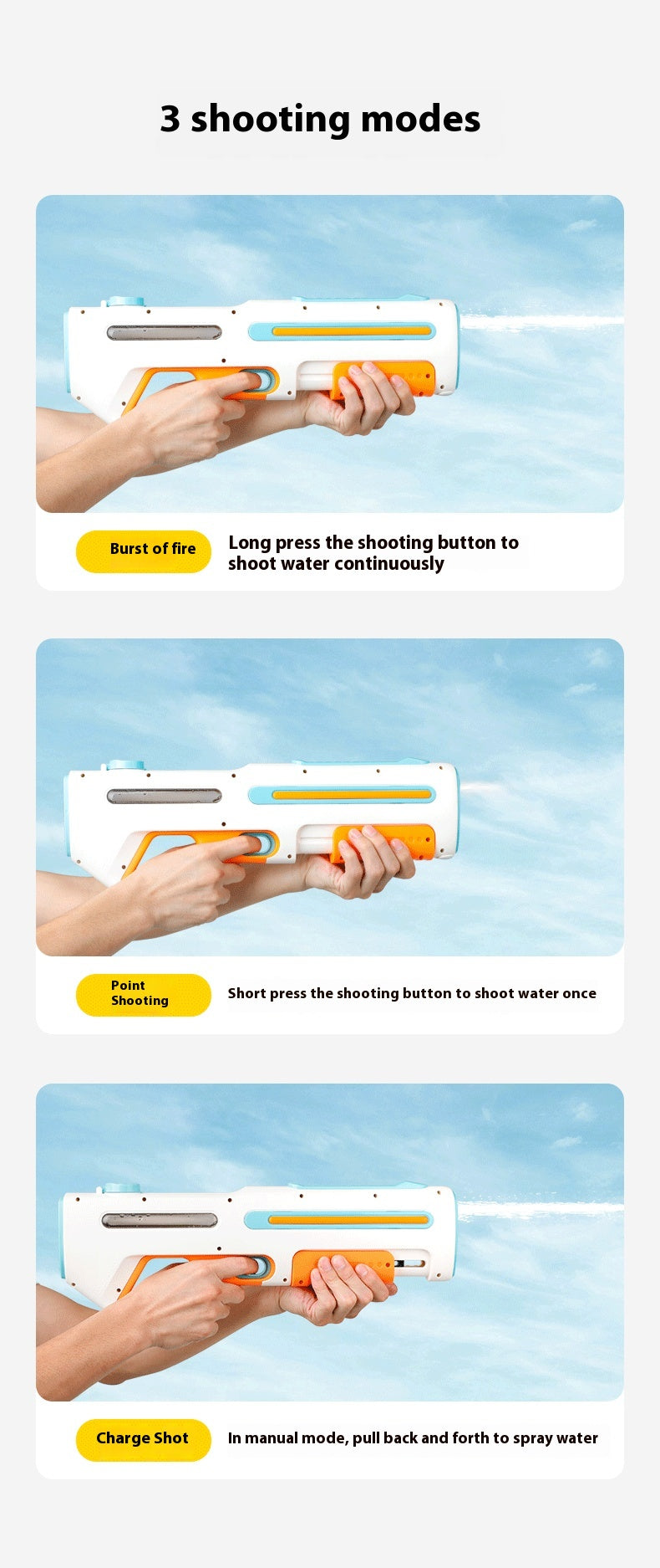 Electric Water Gun Automatic Water Feeding Water Toy