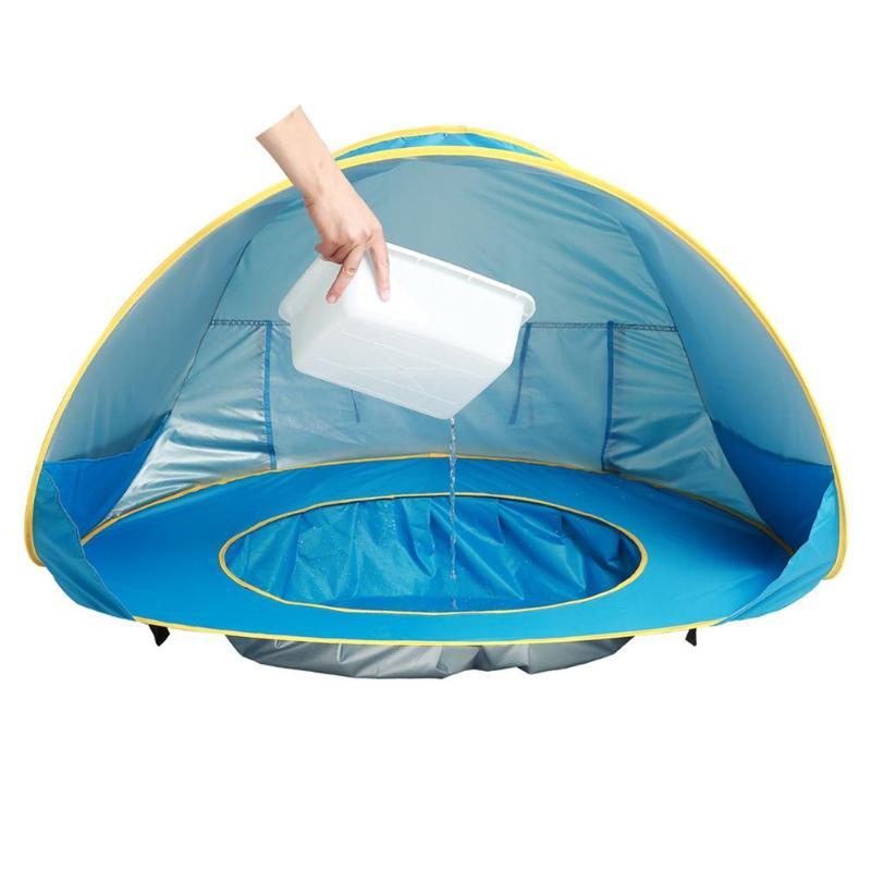 Pop-Up Baby Beach Tent with Pool – UPF 50+ UV Protection