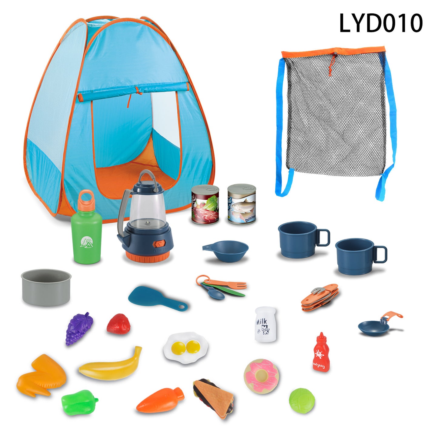 Kids Camping Adventure Set – 29PCS Outdoor Simulation Play Tent Kit