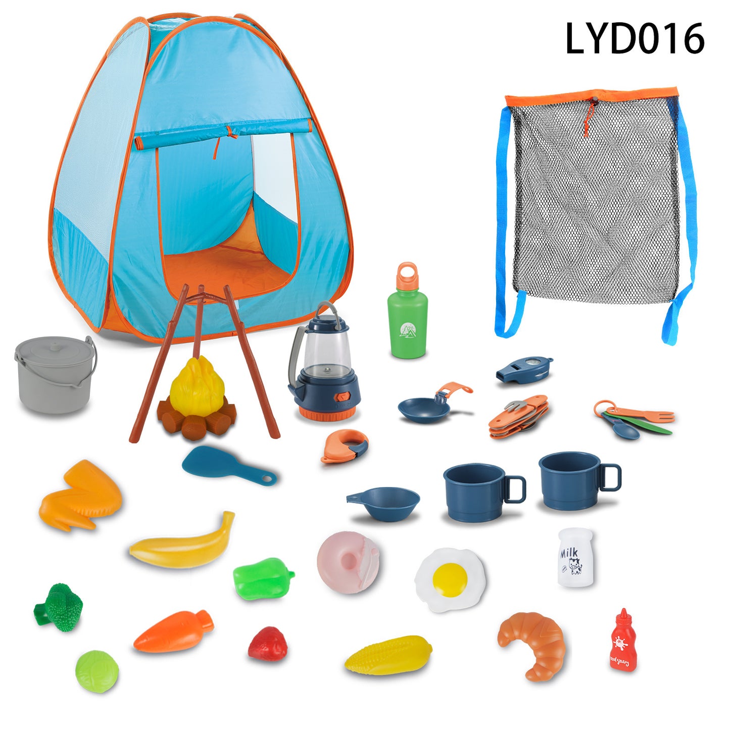 Kids Camping Adventure Set – 29PCS Outdoor Simulation Play Tent Kit