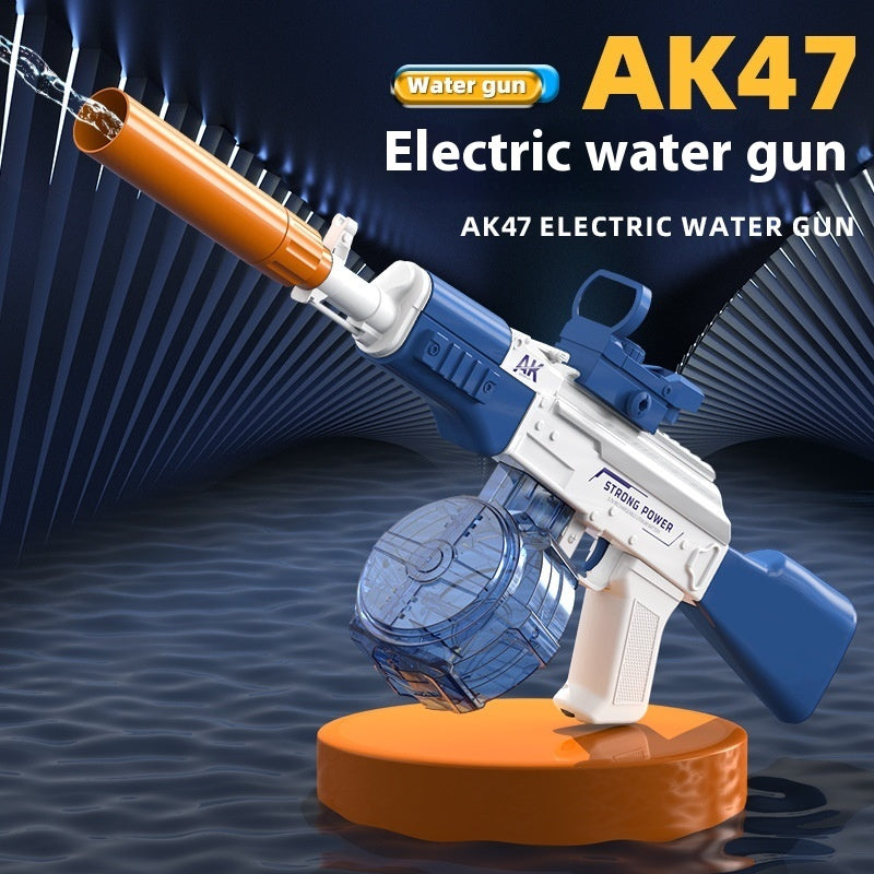 Electric AK47 Water Gun – Drum Ammo, Auto-Spray Blaster