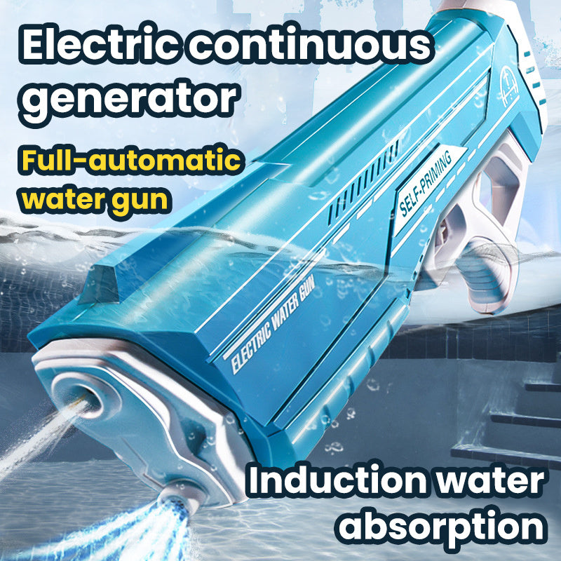 Rechargeable automatic water gun for kids – waterproof electric summer toy with refill system and goggles