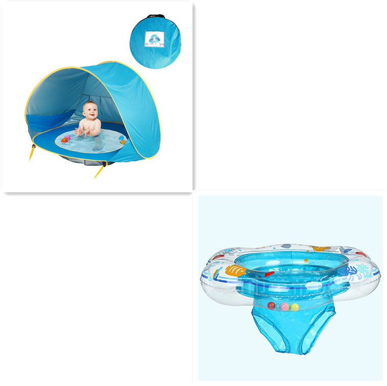 Pop-Up Baby Beach Tent with Pool – UPF 50+ UV Protection