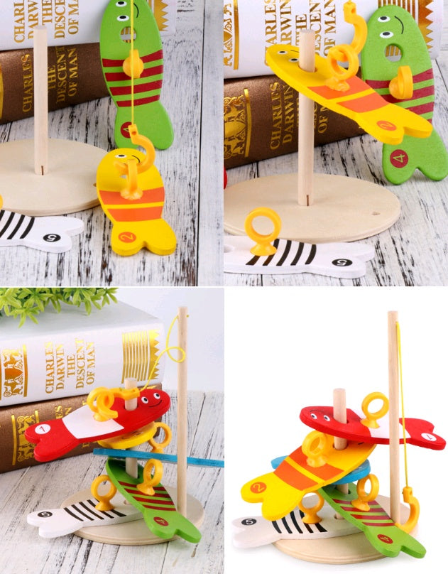 Wooden Fishing Game for Kids 🎣 | Montessori Water Play
