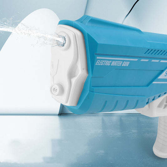 Electric rechargeable water gun in blue and pink for kids