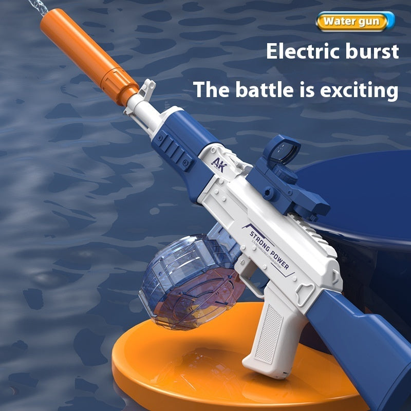 Electric AK47 Water Gun – Drum Ammo, Auto-Spray Blaster