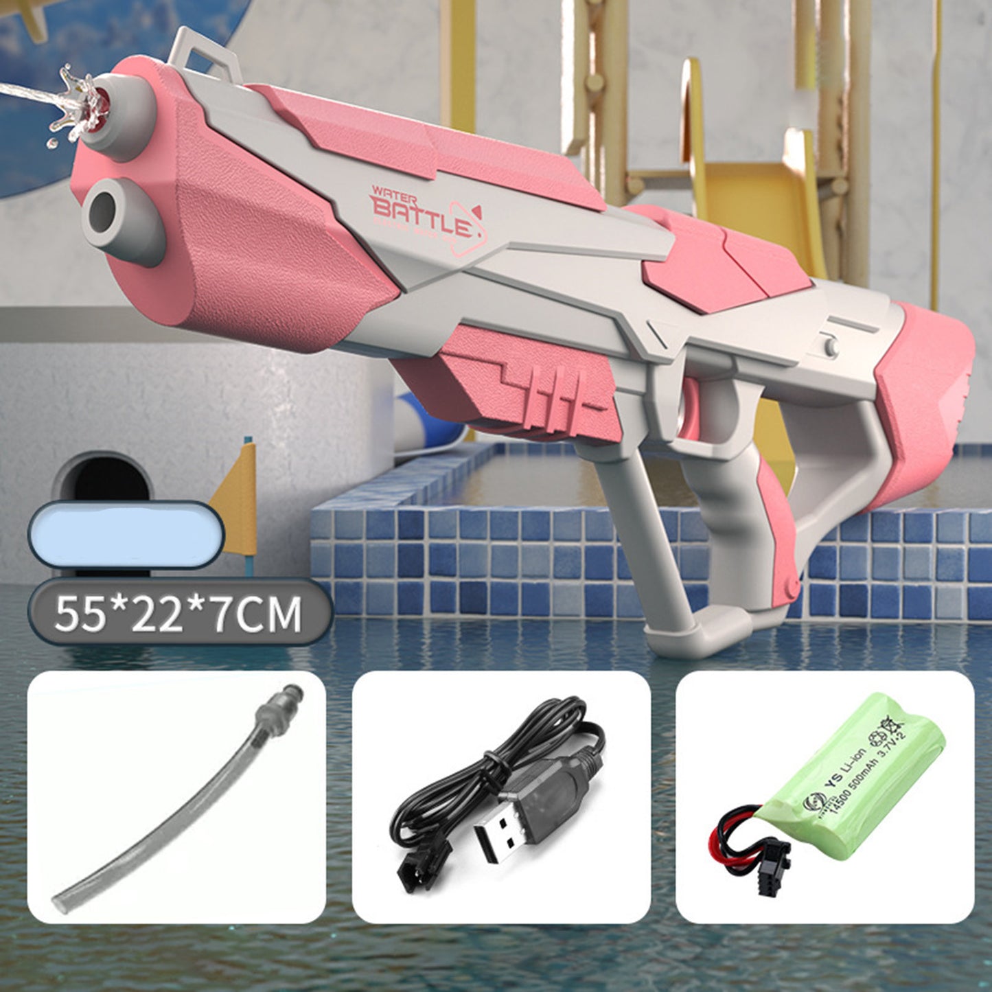 Electric Rechargeable Water Gun – Kids & Family Outdoor Fun