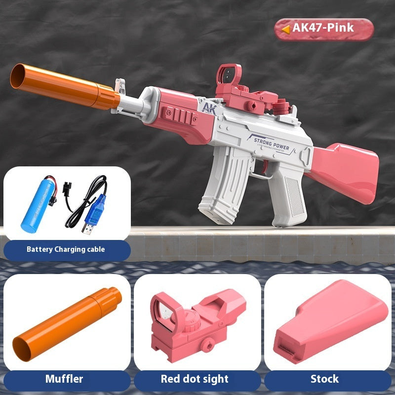 Electric AK47 Water Gun – Drum Ammo, Auto-Spray Blaster