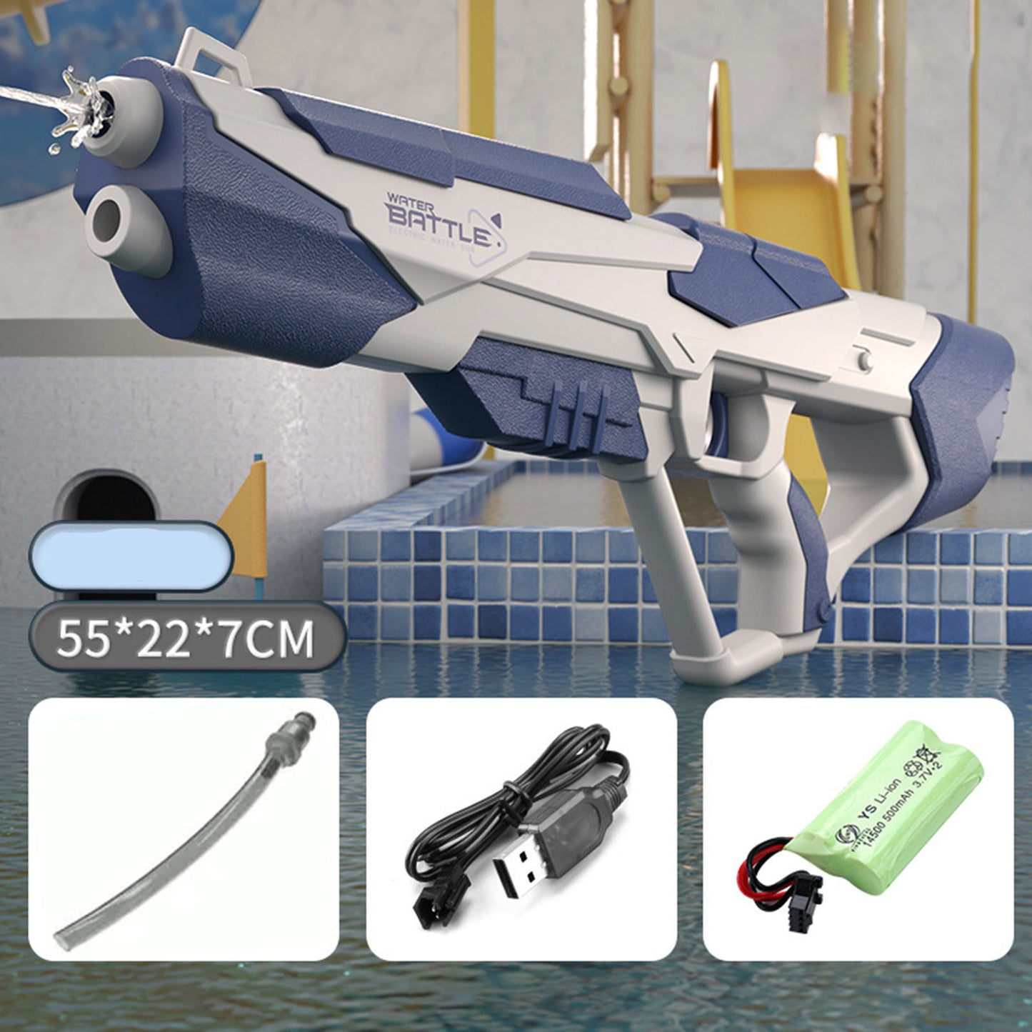 Electric Rechargeable Water Gun – Kids & Family Outdoor Fun