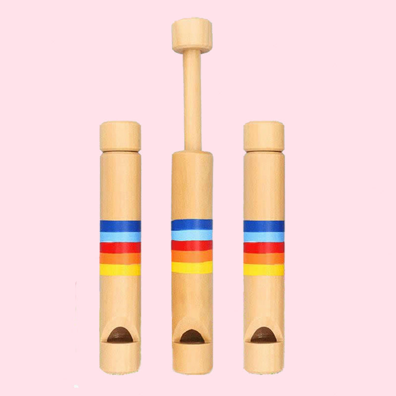 Montessori Wooden Rainbow Slide Flute – Early Learning Toy