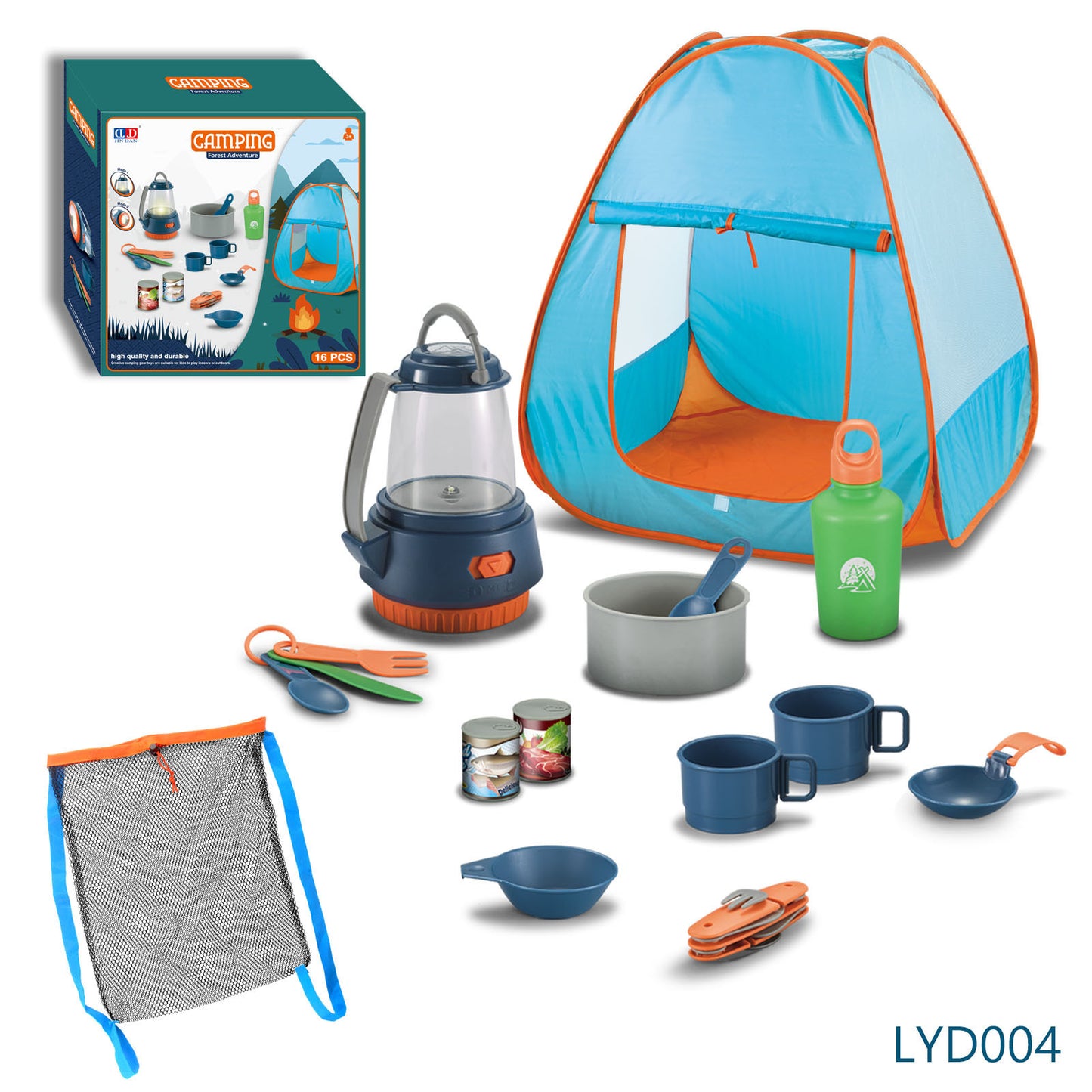 Kids Camping Adventure Set – 29PCS Outdoor Simulation Play Tent Kit