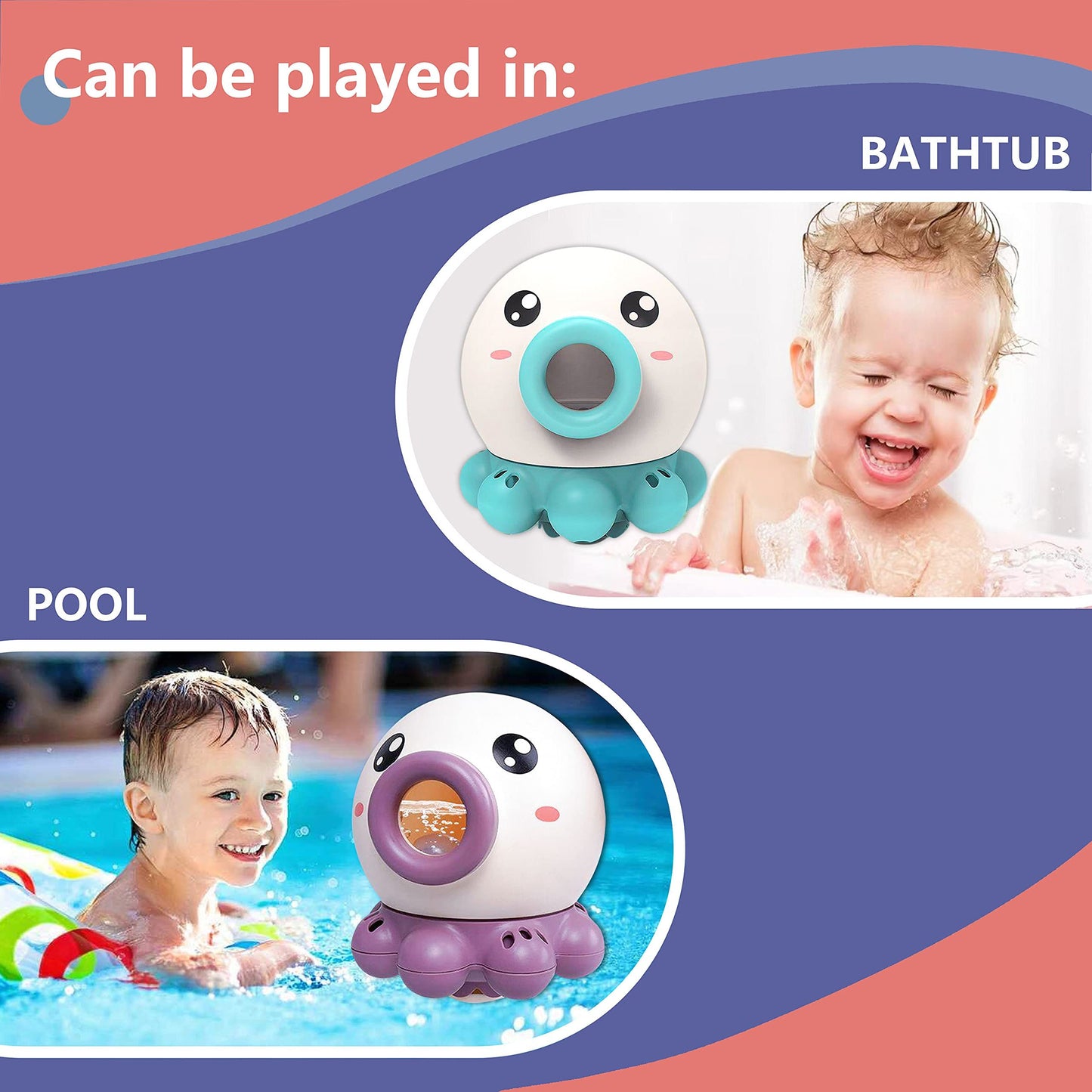 Octopus Baby Bath Toy – Spinning Water Spray Fun 🐙