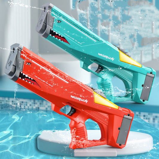 Electric shark burst water gun in red and green color options