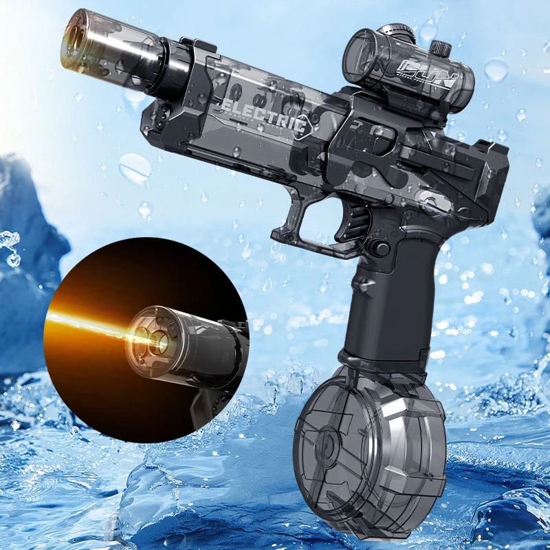 Electric Pulse Water Gun – Long-Range Automatic Blaster 8–10m