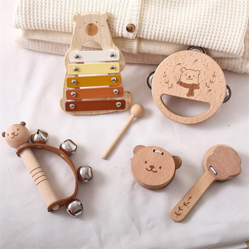 
                      
                        Wooden Teether Cute Baby Molar Handbell Moving
                      
                    