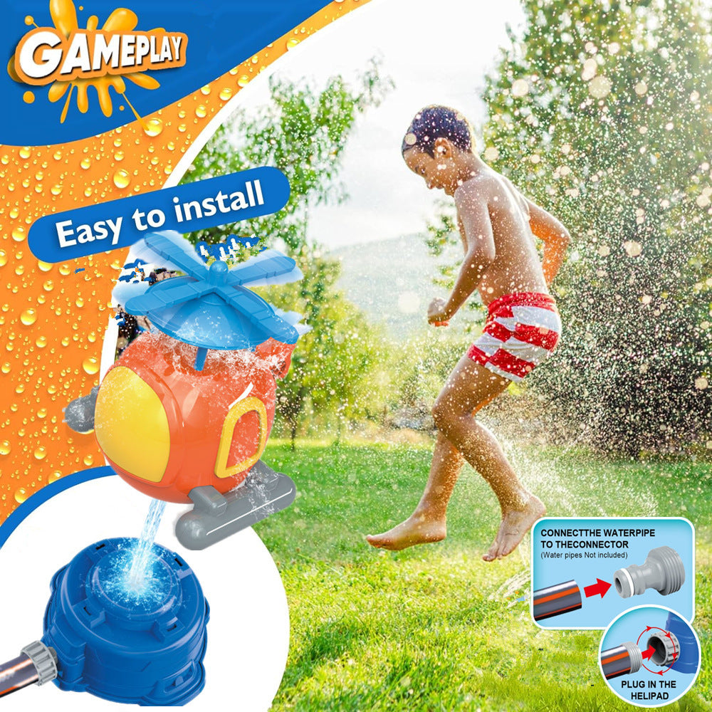 Soaring Helicopter Sprinkler Toy – Summer Outdoor Water Fun
