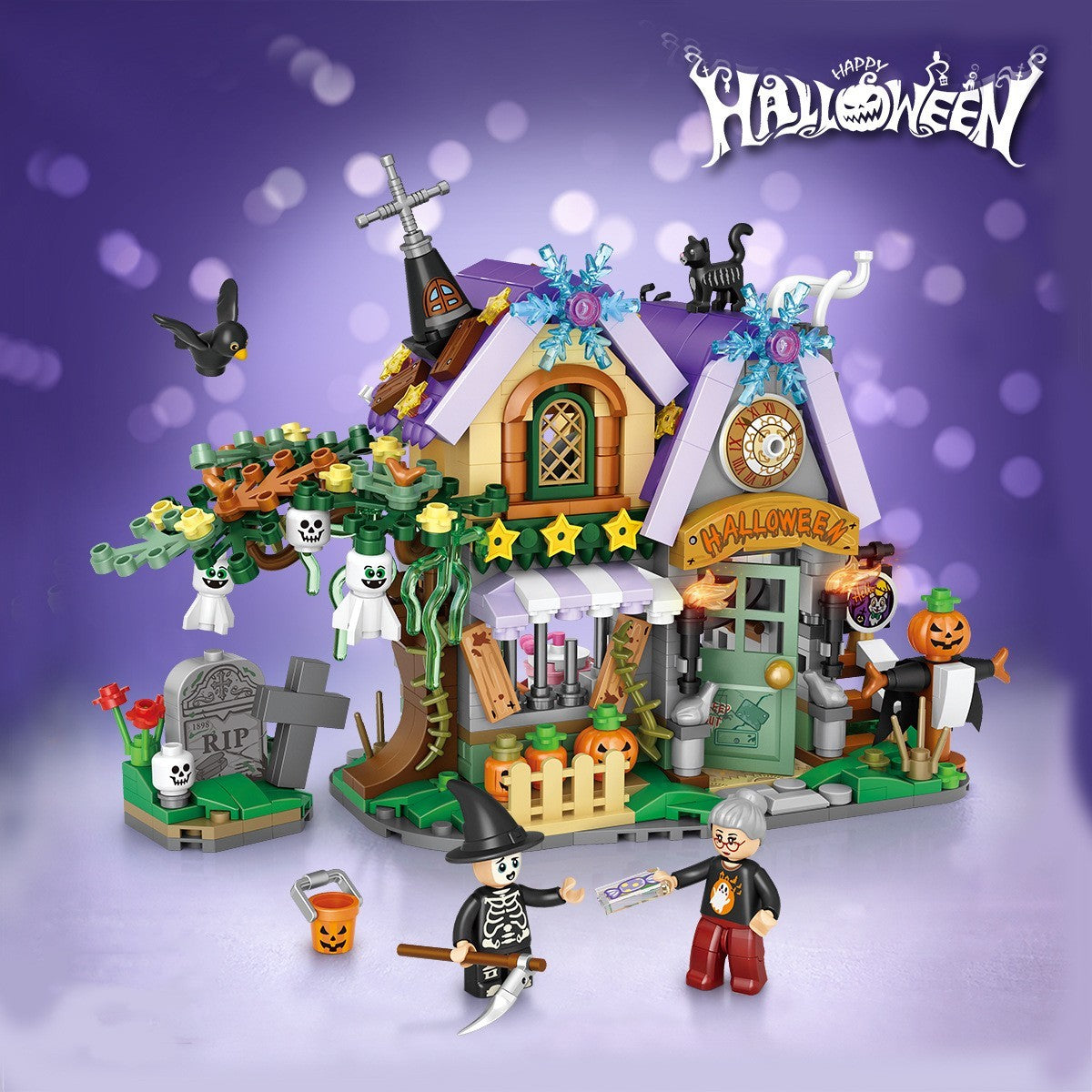 Mini Wichtelhaus Bausteine ​​Halloween