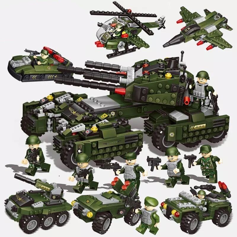 Elite SWAT Team Building Blocks – 714 Pieces of Action