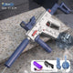 Electric Water Gun with Silencer & Scope – 2 Clips – Blue