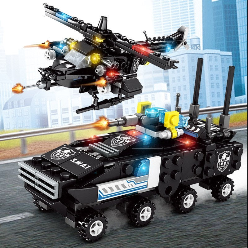 Elite SWAT Team Building Blocks – 714 Pieces of Action