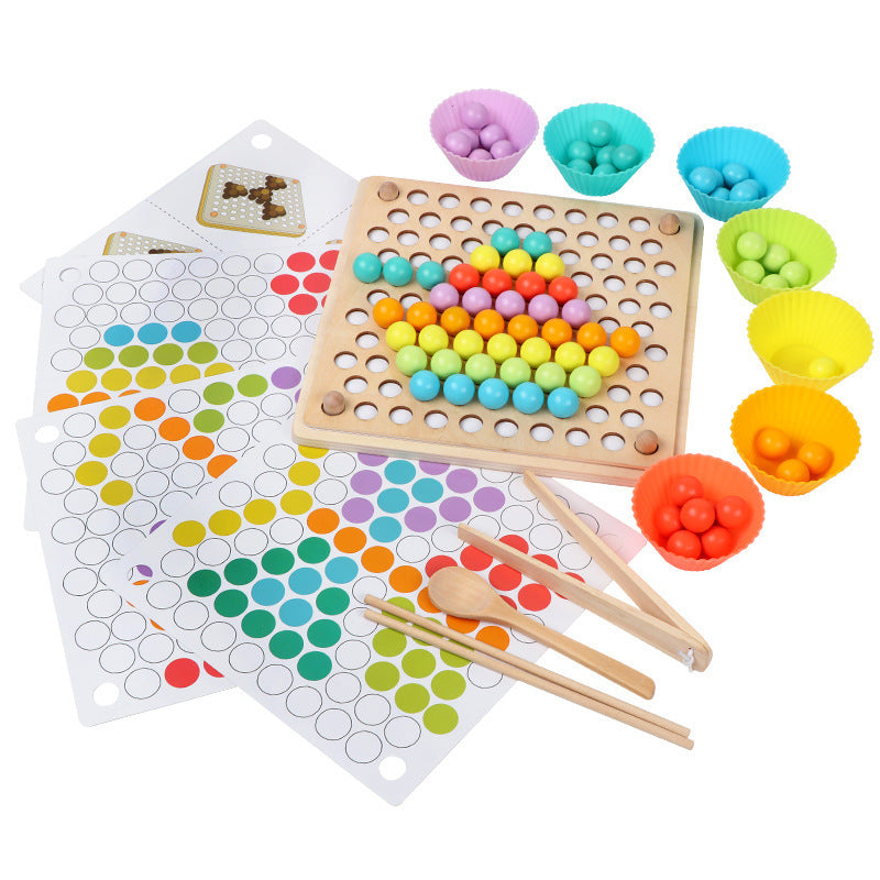 Rainbow Brights Sorting & Skill Builder Wooden Montessori