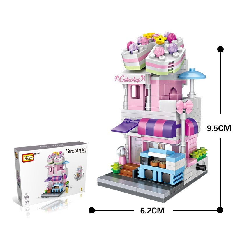 Small building blocks mini Candy Shop puzzle