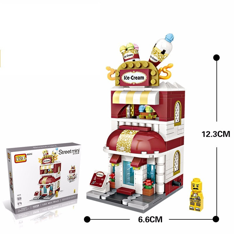 Small building blocks mini Candy Shop puzzle