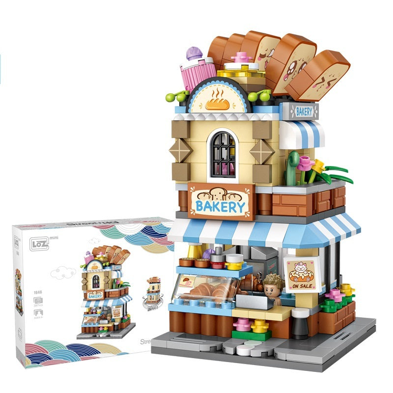 Small building blocks mini Candy Shop puzzle