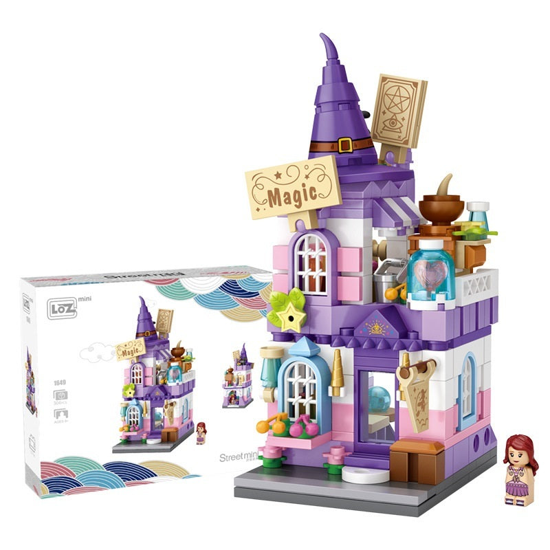 Small building blocks mini Candy Shop puzzle