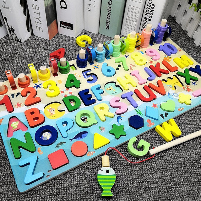 Magnetisches Zahlen- und Buchstabenspielzeug für Kinder, Intelligenzentwicklung, Bildung