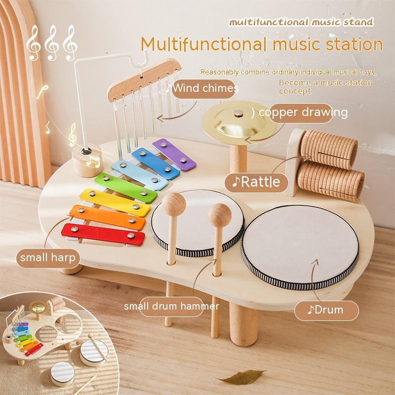 Musical Fun Wooden Multi-Instrument Play Station for Kids (Ages 4-6)