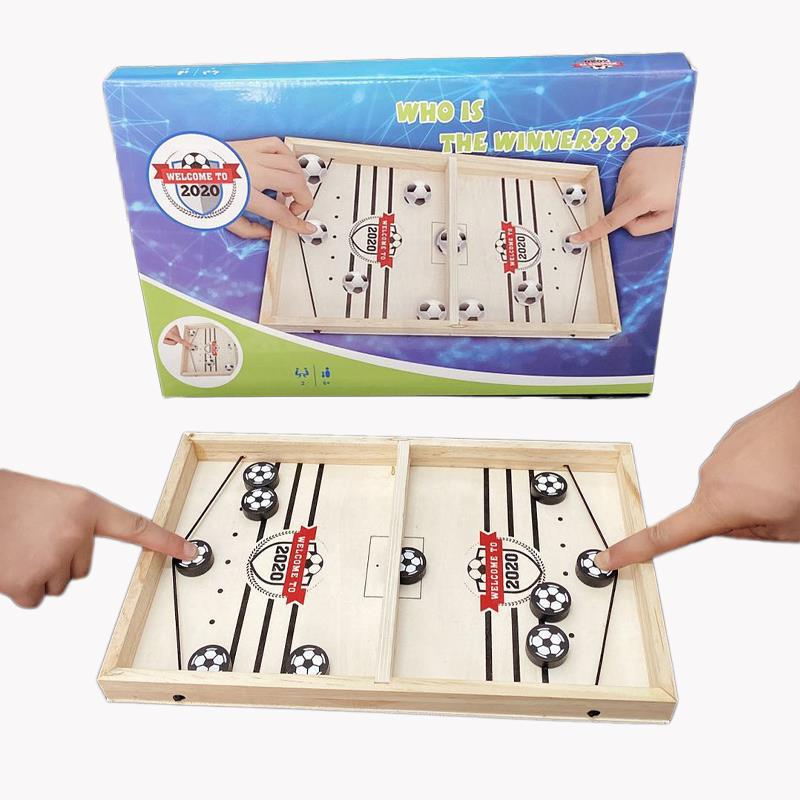 Wooden Soccer Slinger Game