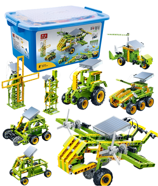 Eco-Builders Electric Mechanical Solar Science Building Blocks