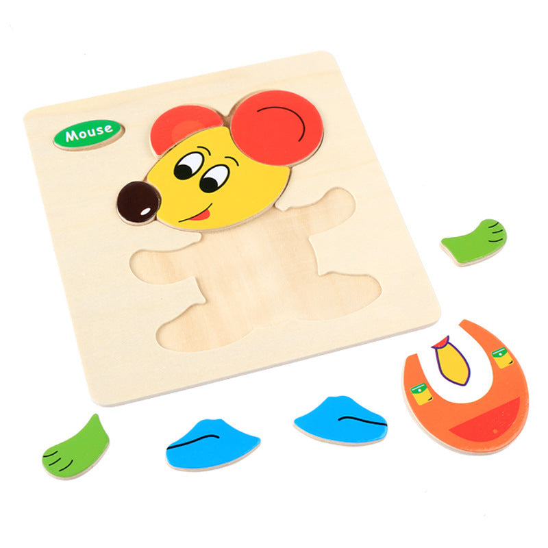 Wooden 3D Jigsaw Puzzle Board