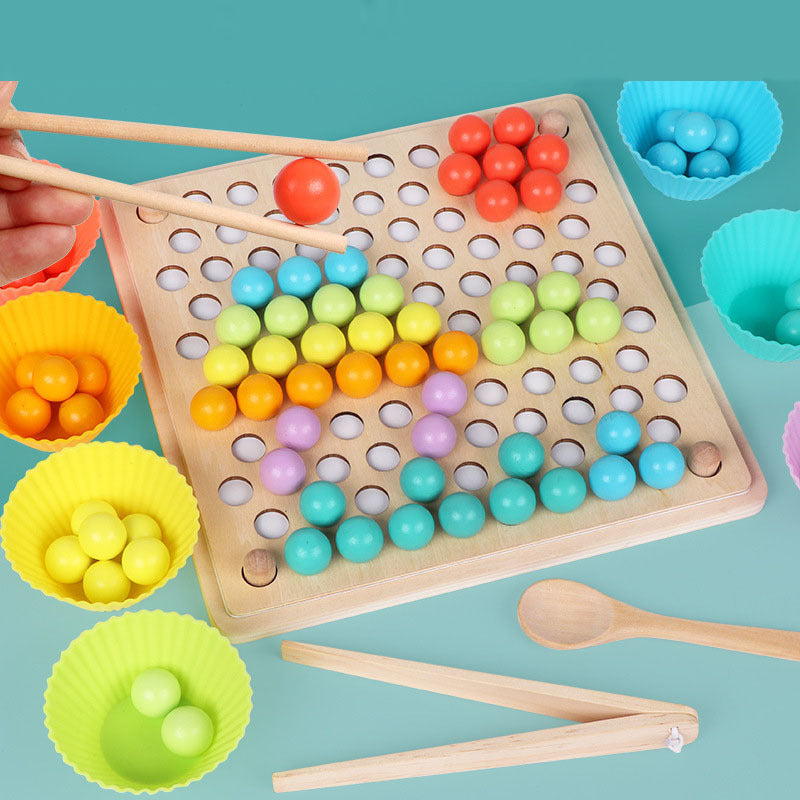 Rainbow Brights Sorting & Skill Builder Wooden Montessori