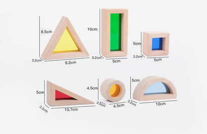 - Acrylic Translucent Wooden Blocks – Montessori DIY Toy (2-5) - Mylittleswonder -