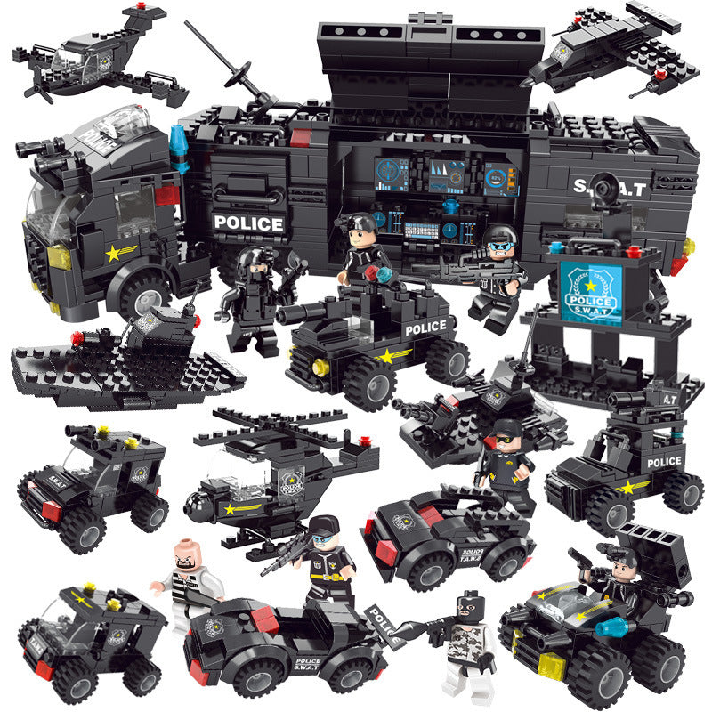 Elite SWAT Team Building Blocks – 714 Pieces of Action