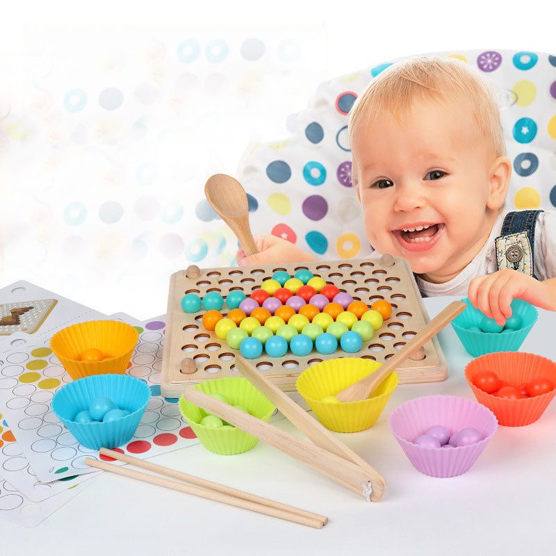 Rainbow Brights Sorting & Skill Builder Wooden Montessori