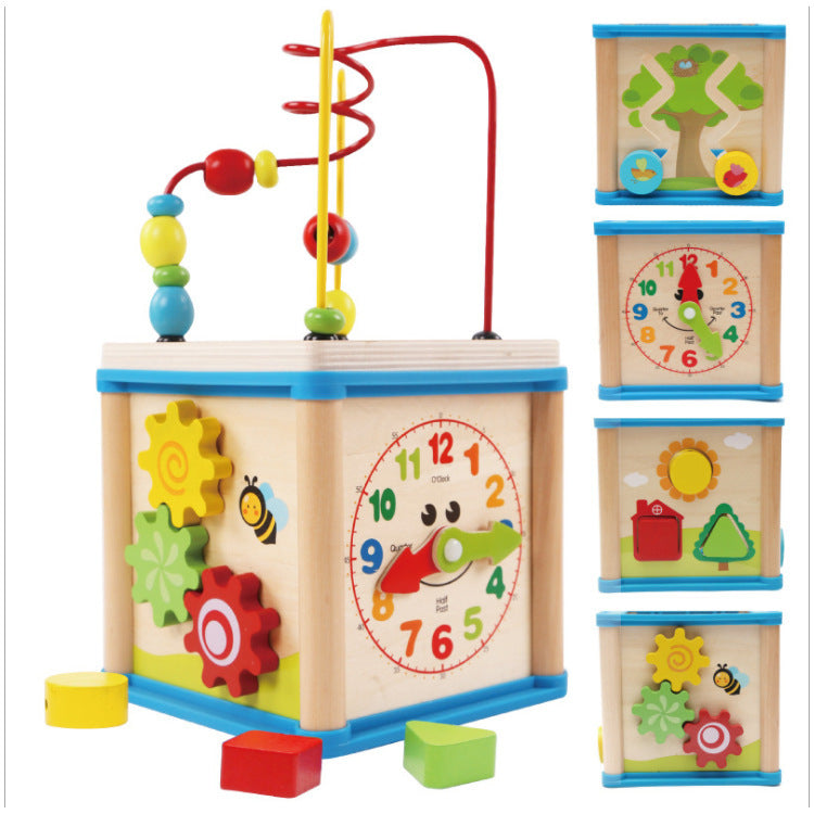 Cube Ultimate wooden activity to develop educational toys