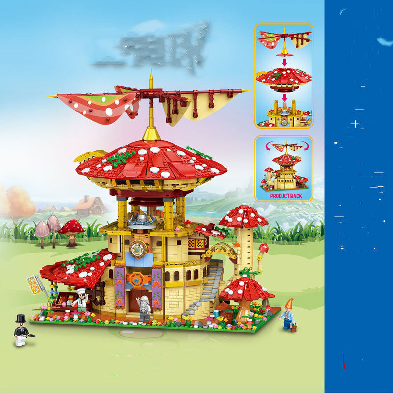 Mushroom  Enchanted Puzzle Assembled Building Block