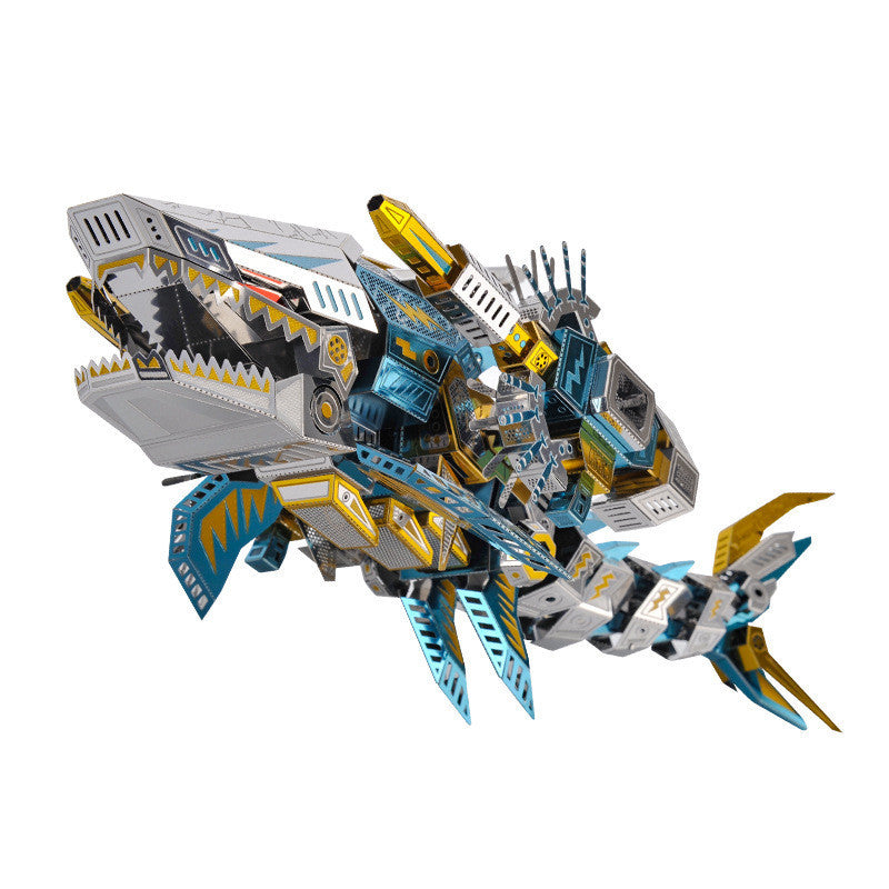 Kreatives Geschenkspielzeug Cyber ​​Shark 3D Metallpuzzle