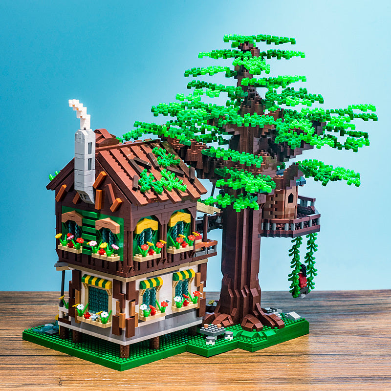 High Elf Tree House Puzzle Assembling Building Blocks 4000+