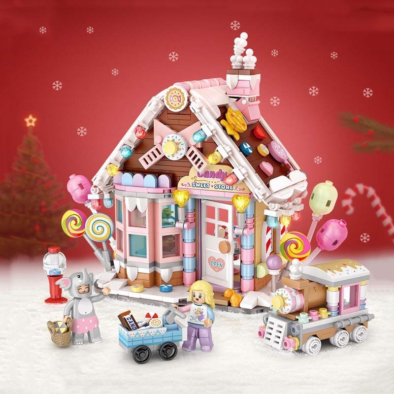 Puzzle Building Blocks Enchanted Candy House