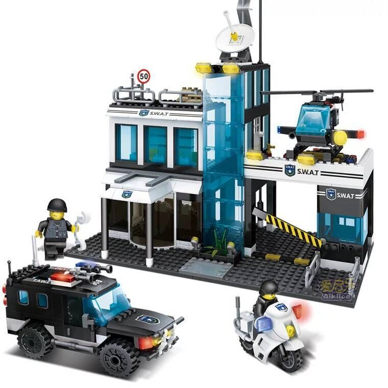 Elite SWAT Team Building Blocks – 714 Pieces of Action